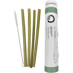 Pack 4 Pailles en Bambou + Nettoyant