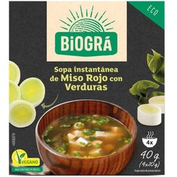 Biográ Sopa de Miso con Verduras 4 sobres x 10g