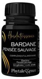 Absolutessence Bardane Pensée Sauvage 60 Gélules - Pot 60 gélules