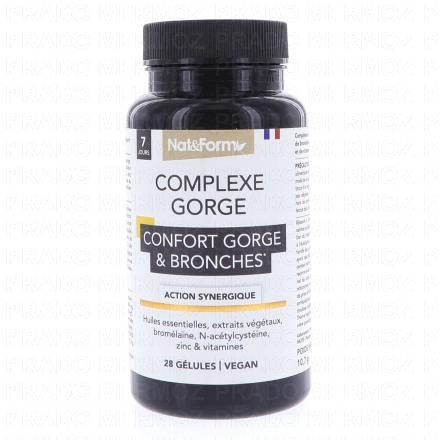 NAT & FORM Complexe Gorge & Bronches x28 gélules