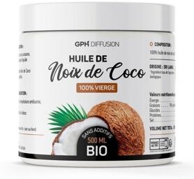 Huile de NOIX DE COCO BIO - Pot de 500 ml - 100% VIERGE