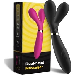 Y-Wand Masseur & Vibrateur Double Tête Noir 1ut