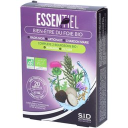 SID Nutrition – Essentiel Bien-Être du Foie Bio ampoules plantes et bourgeons