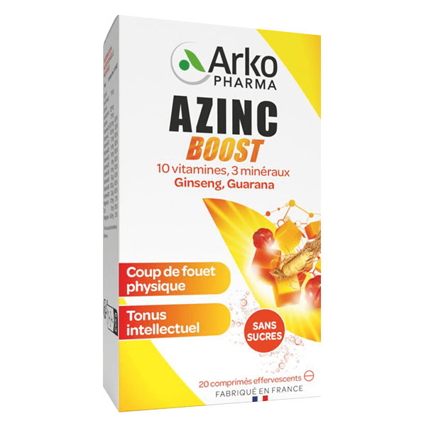 Azinc Boost 20 comprimés effervescents