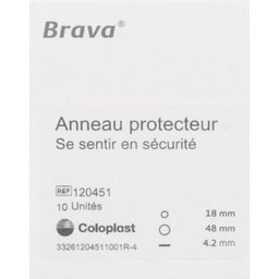 Brava Anneau Protecteur - Anneau protecteur cutané, à usage unique. 18 mm - 48 mm, épaisse