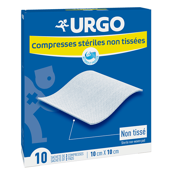 Soins Infirmiers Compresse Non Tissé Stérile 10 x 10cm 10 sachets