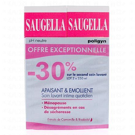 Poligyn nettoyant doux lot de 2 flacons 250ml