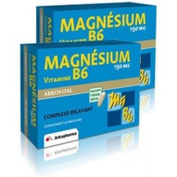 Magnésium et Vitamine B6 2 x 60 gélules
