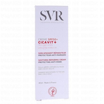 Cicavit+ soin apaisant réparateur protecteur anti-marque peaux abimées exposées au soleil SPF50+ tube 40ml