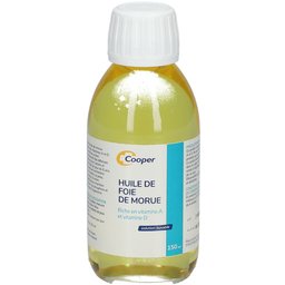 - Huile de Foie de Morue - Vitamines A et D - Fabriquées en France - 150Ml