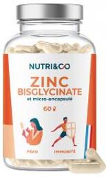 Zinc Bisglycinate Peau et Immunité 60 Gélules - Pot 60 gélules