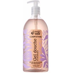 Cosm'Éthik Gel Douche Surgras Pêche Blanche Bio De Provence 1L