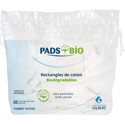 Rectangles de Coton Biodégradables 60uts