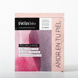 Twin Bio Masque Argile Rose et Chia 14ml