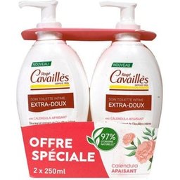 Roge CavaillesGel Lavant Naturel Extra-Doux 2X250ml
