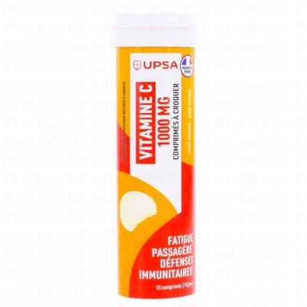 Vitalité Vitamine C 1000mg à croquer tube de 15 comprimés