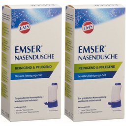 Emser® douche nasale + 4 sachets de sel de rinçage nasal