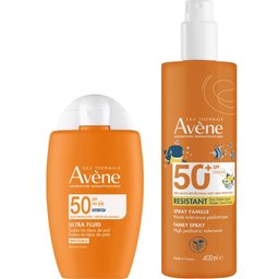 Pack Ultra Fluido Invisible SPF50 50ml + Spray Familia SPF50+ 400ml