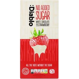:Chocolat Blanc à la Fraise 75g
