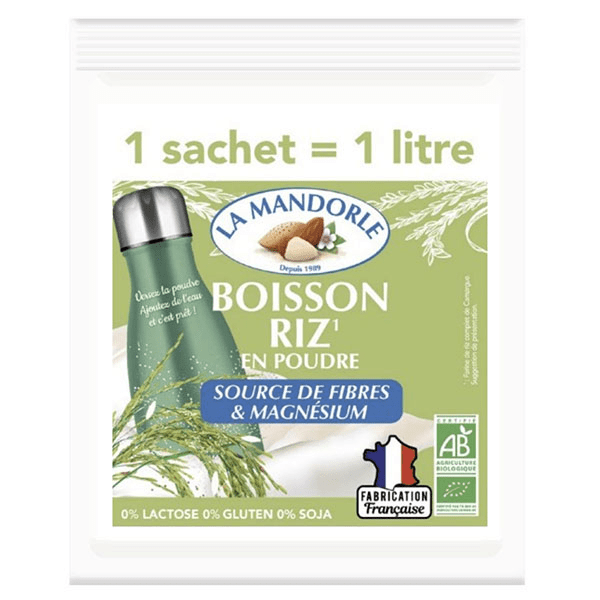 - Boisson de Riz en poudre - 1 Sachet de 80gr = 1L