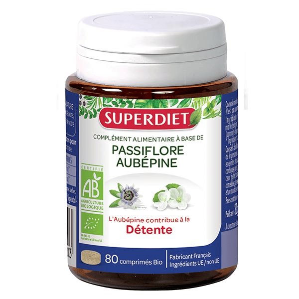 Passiflore Aubepine Bio 80 comprimés