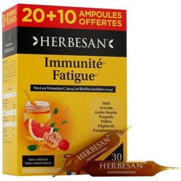 Immunité Fatigue 30 ampoules x10ml