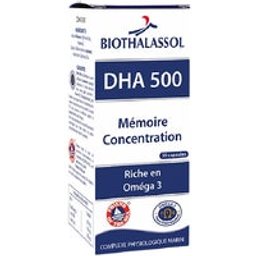 DHA 500 Mémoire et Concentration 30 Capsules