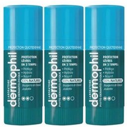 Dermophil Indien Stick Lèvres Quotidienne lot de 3x4g
