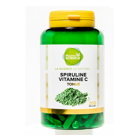 Tonus - Spiruline Vitamine C 200 gélules