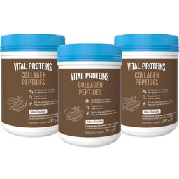 Pack Collagen Peptides Péptidos de Colágeno Chocolate 3x297g