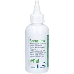 Acetic Otic Solution Nettoyante des Oreilles et de la Peau pour Chiens, Chats et Petits Animaux Domestiques