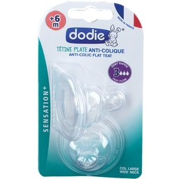 Dodie® Tétine de biberon anti-colique Sensation+ Fast flow 3