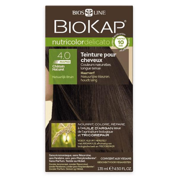 Nutricolor Delicato Rapid Teinture pour Cheveux 4.0 Châtain Naturel 135ml