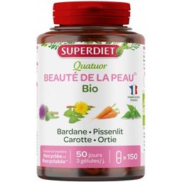 Quatuor Beauté de la Peau Bio 150 gélules