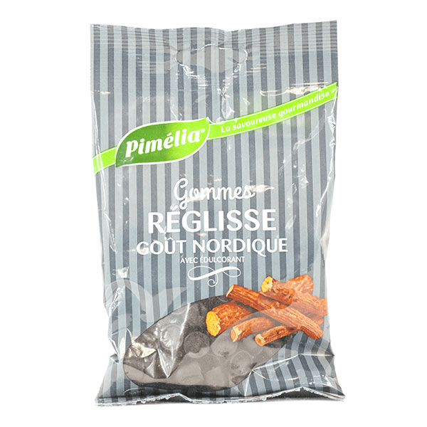 Gommes Reglisse Goût Nordique Sans Sucre 100g