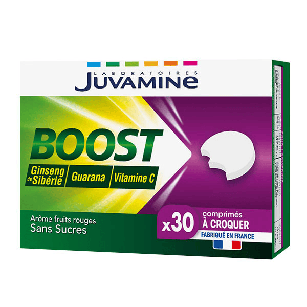 Boost Vitamine C Ginseng Guarana 30 comprimés à croquer