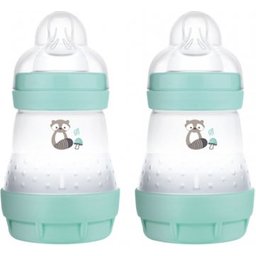 Biberon Anti-Colique Debit 1 Nature Aqua 2x160ml