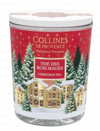 COLLINES DE PROVENCE Bougie Parfumée Spéciale Noël parfum Thé des Rois Mages 180g