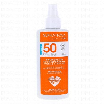 Organic Sun - Lait solaire bio SPF50 spray 125g
