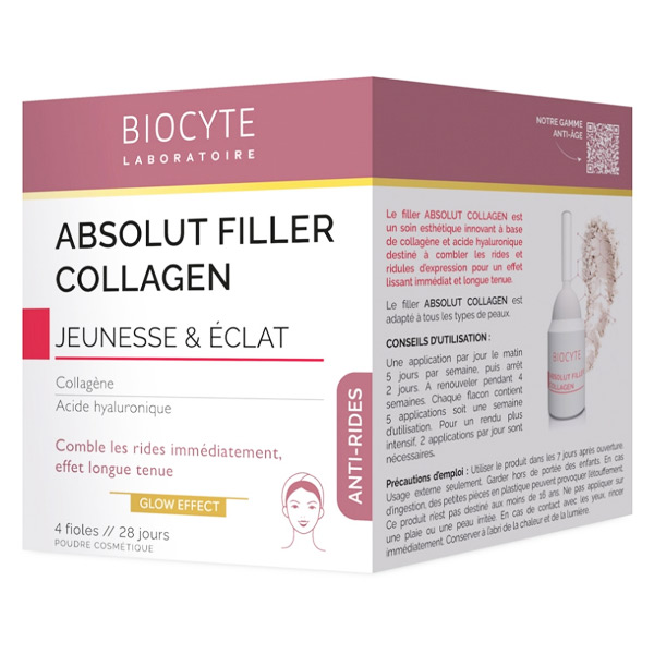 ABSOLUT COLLAGEN FILLER Anti-Rides Jeunesse & Eclat 4 fioles 28 jours