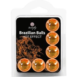 Secretplay Set Brazilian Balls Effet de chaleur 6 unités