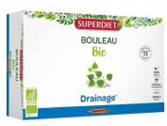 Bouleau Bio 20 Ampoules - Boîte 20 Ampoules de 15 ml
