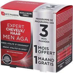 Forté Pharma Expert Cheveux Men AGA 2+1 Mois Gratuit