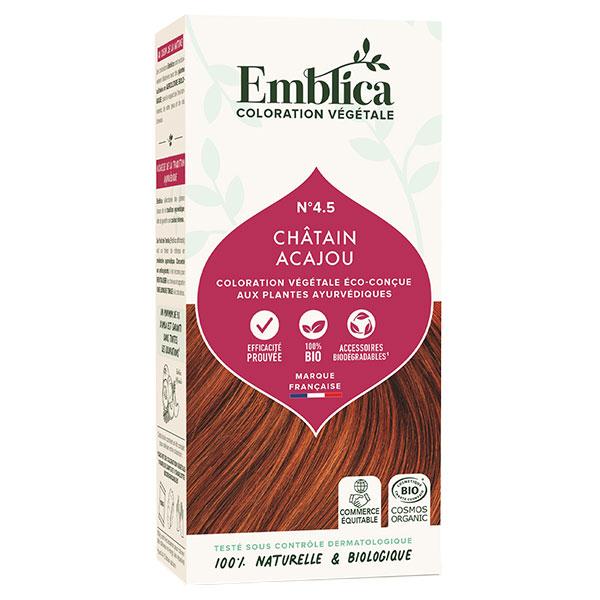 Coloration Végétale N°4.5 Châtain Acajou Bio 100g