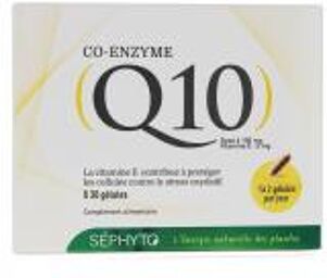 Co-Enzyme Q10 + Vitamine E 30 Gélules - Boîte 30 gélules