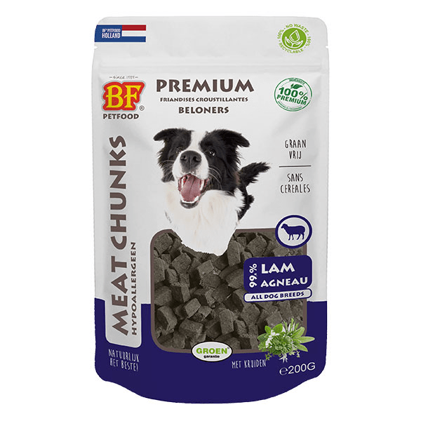 - Biofood Friandises croustillantes à l'agneau. Sachet de 200g