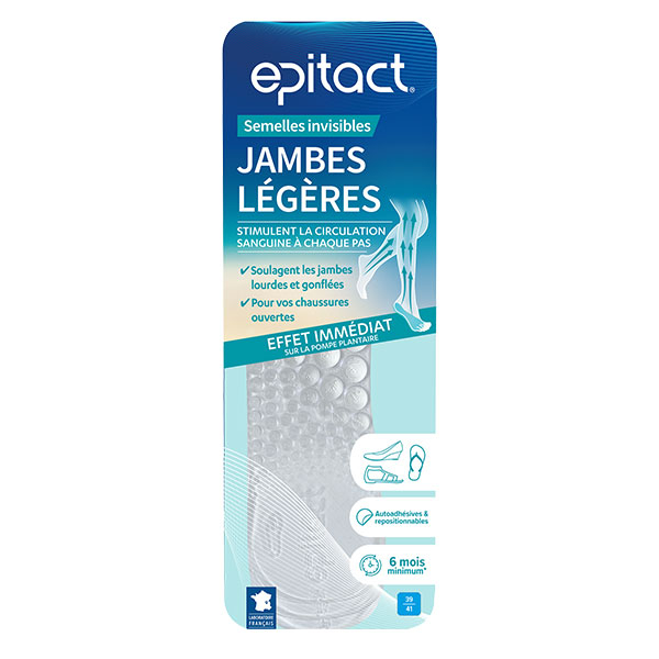 Semelles jambes légères Invisibles - taille 39/41