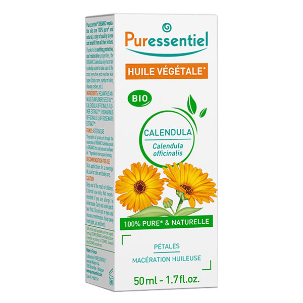 Huiles Vegetales 100% Bio Huile Végétale Bio Calendula 50 ml