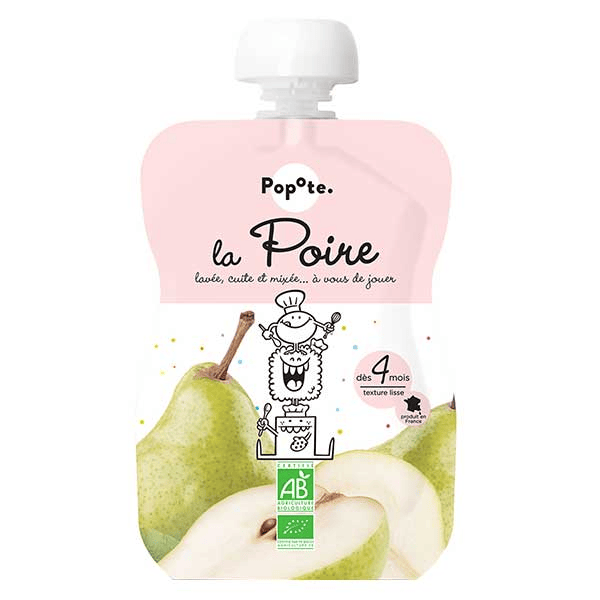 Les Fruits Gourde Poire +4mois Bio 120g