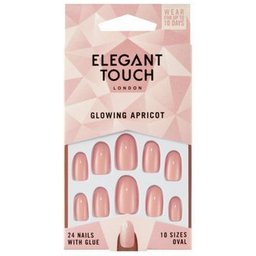 Faux ongles Glowing Apricot 24 pièces